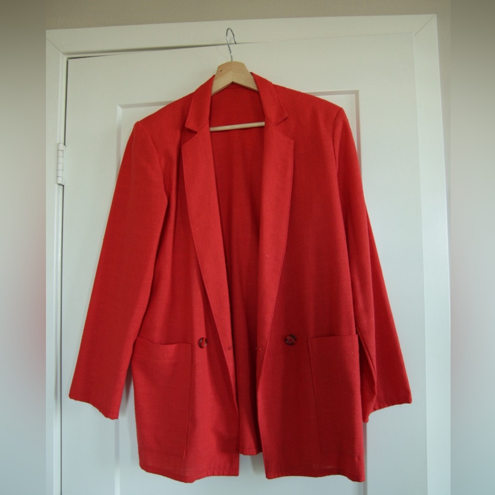 Vintage Women's Blazer ViVi Paris - Orange